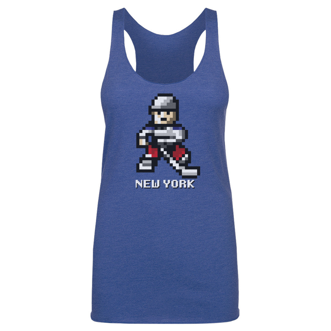 New York R Hockey 8-bit WHT