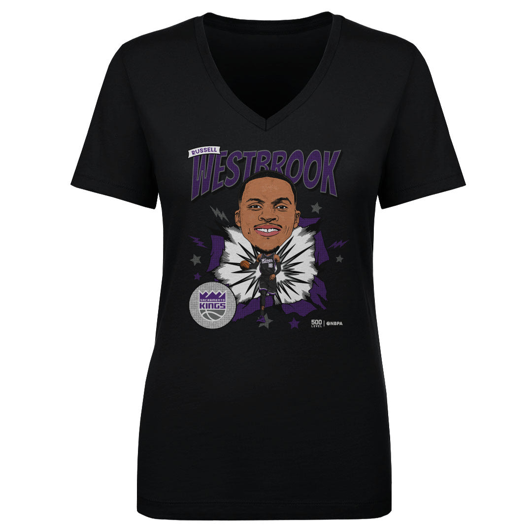 Russell Westbrook Sacramento Kings Caricature WHT