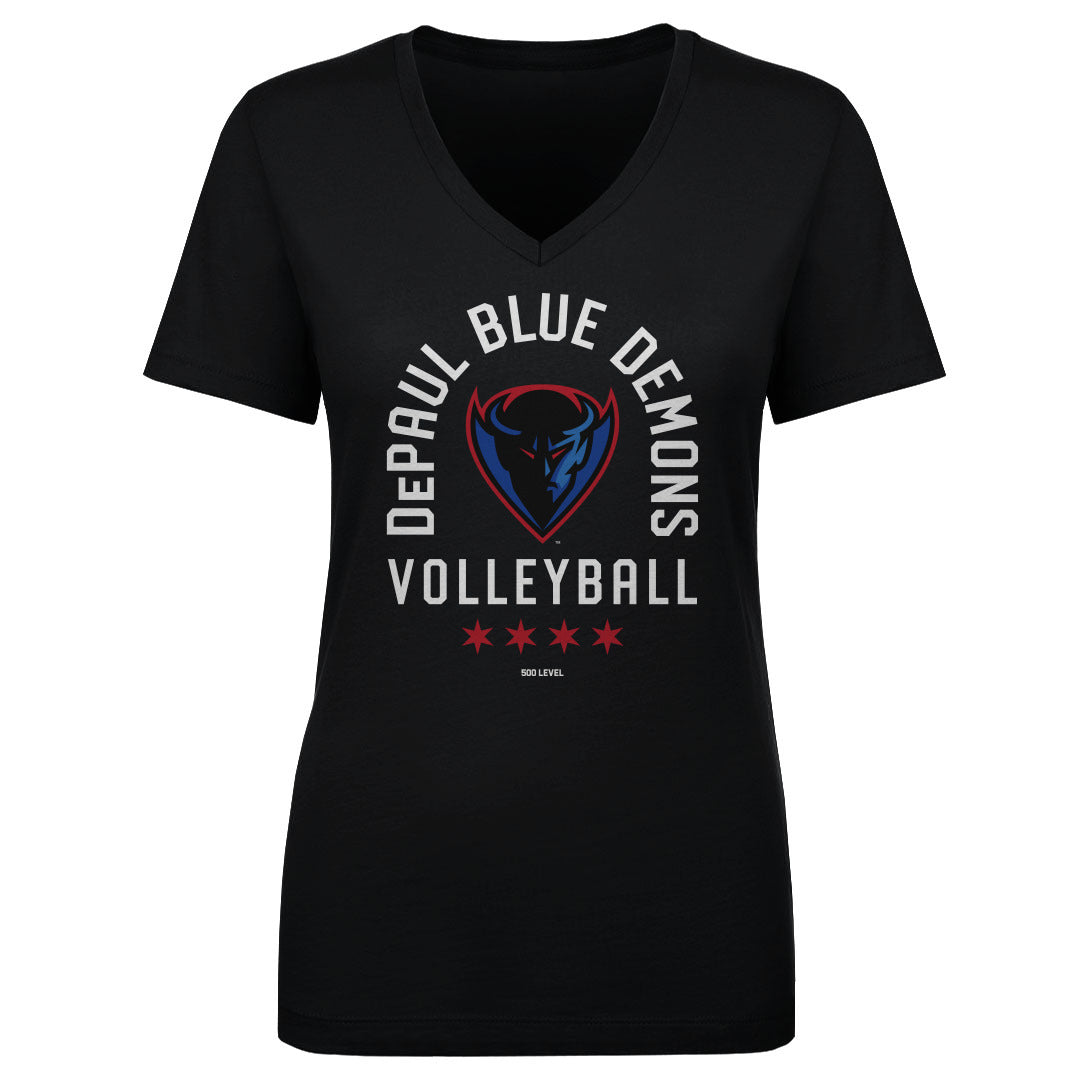 DePaul Blue Demons Volleyball Arc WHT
