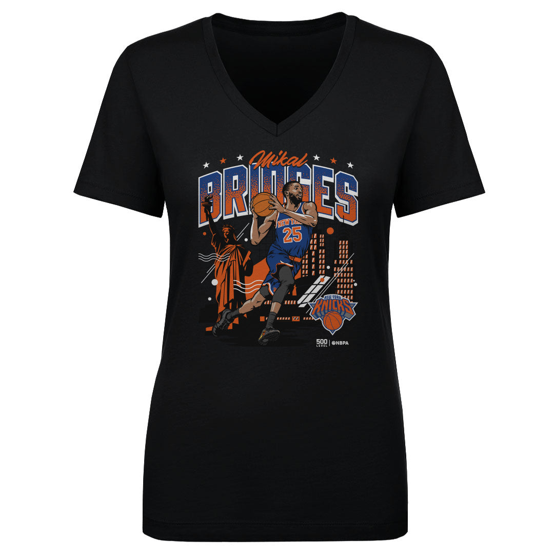 Mikal Bridges New York Knicks Skyline WHT