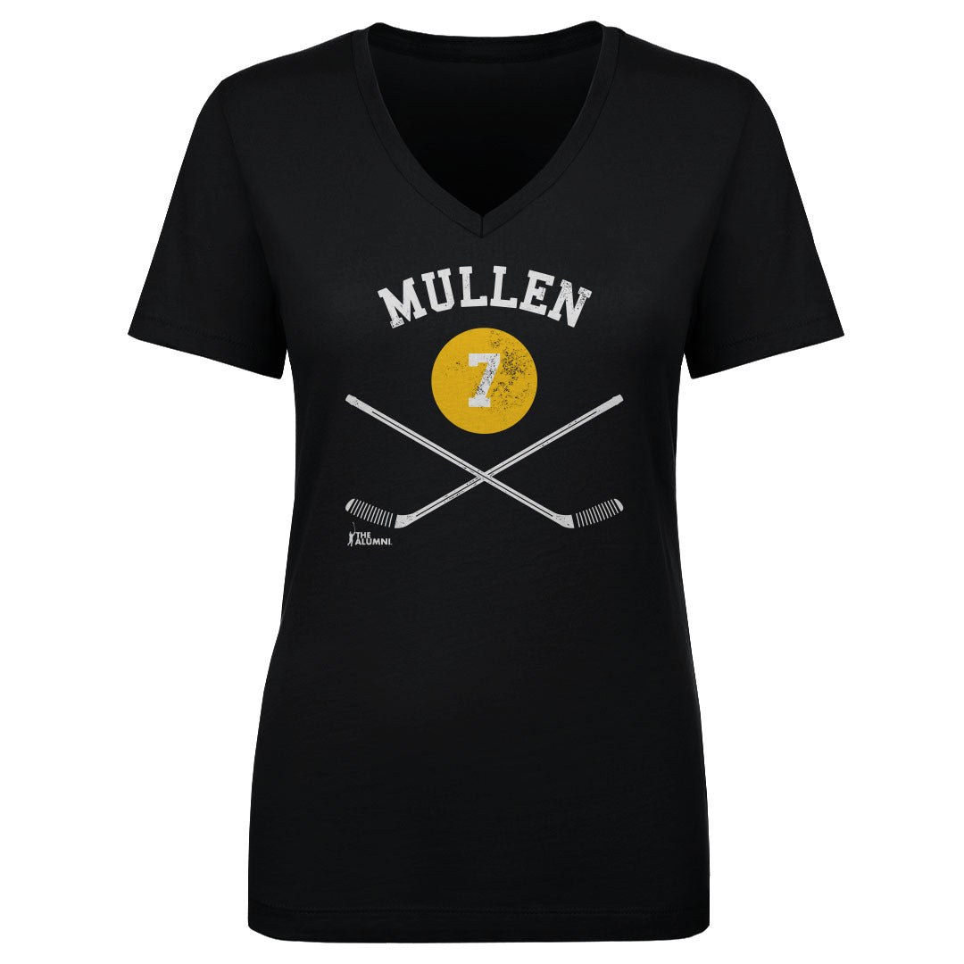 Joe Mullen Pittsburgh 7 Sticks WHT