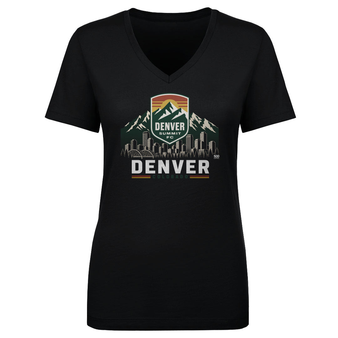 Denver Summit FC Skyline Logo WHT