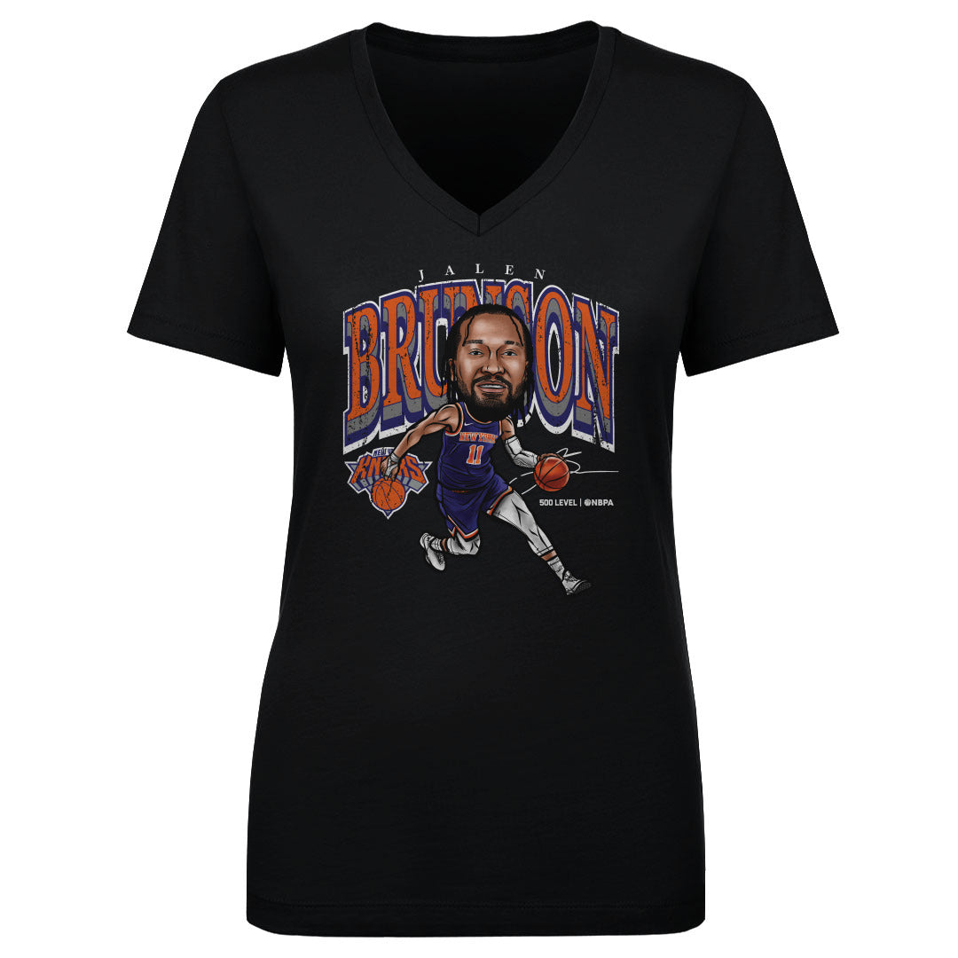 Jalen Brunson New York Knicks Cartoon WHT