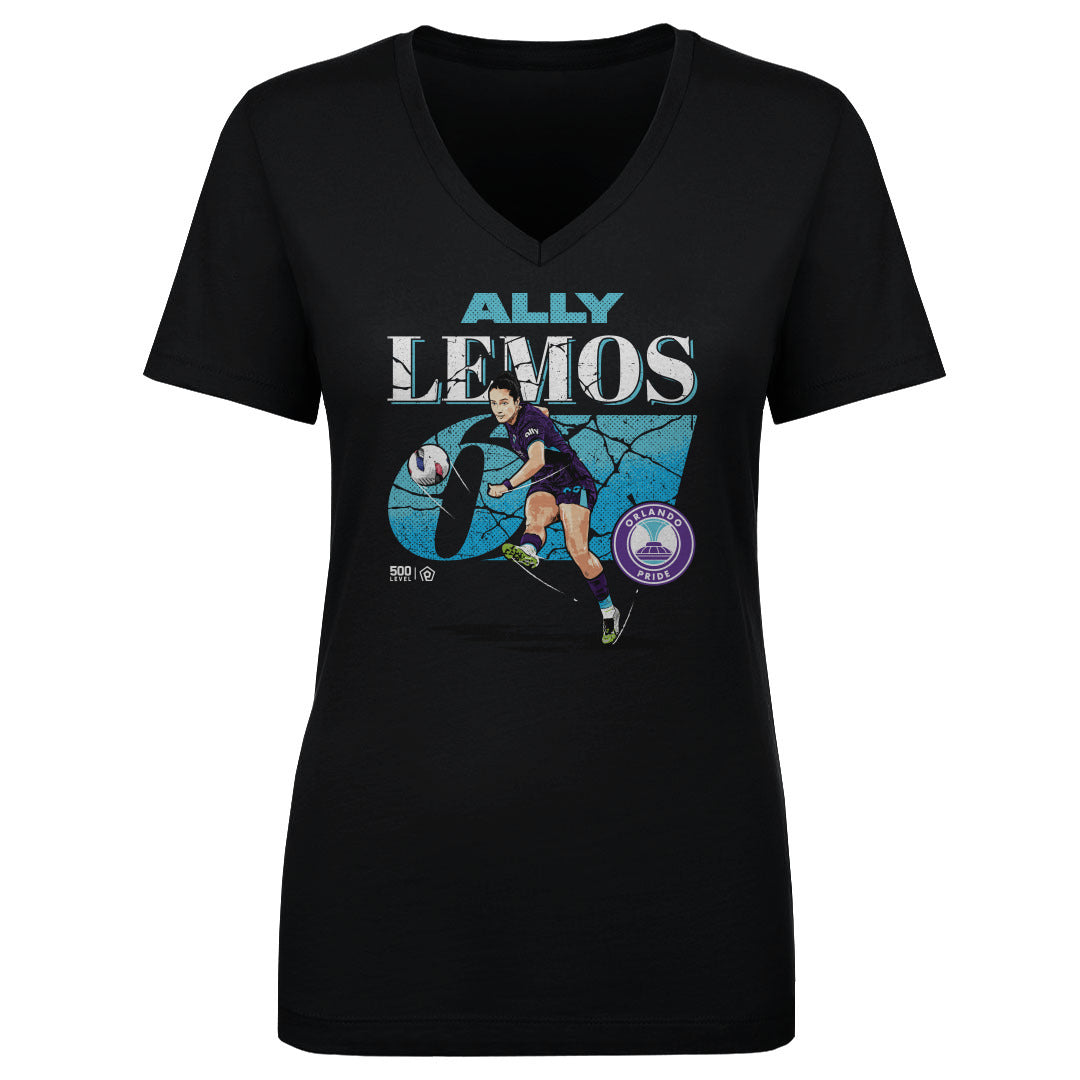 Ally Lemos Orlando Pride Cracked Number WHT