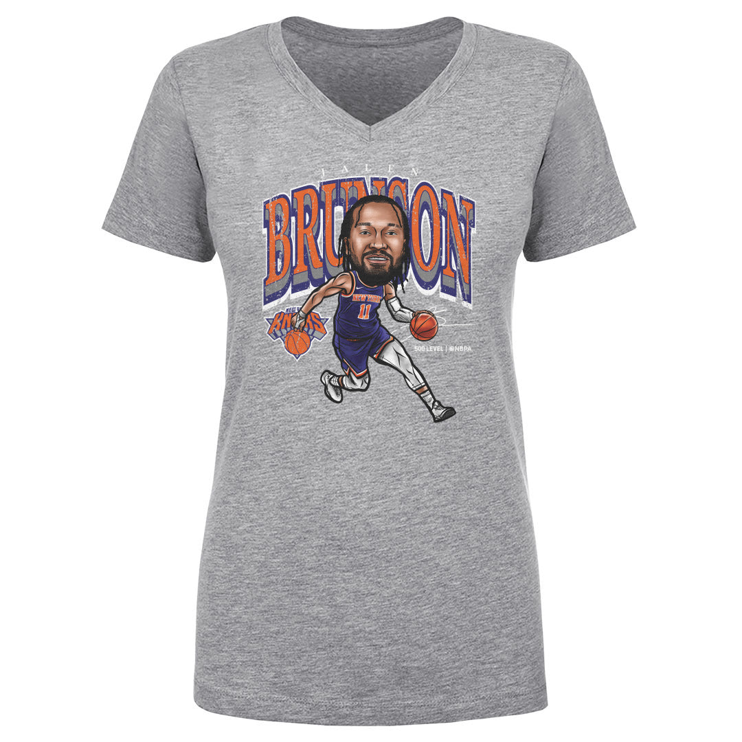 Jalen Brunson New York Knicks Cartoon WHT
