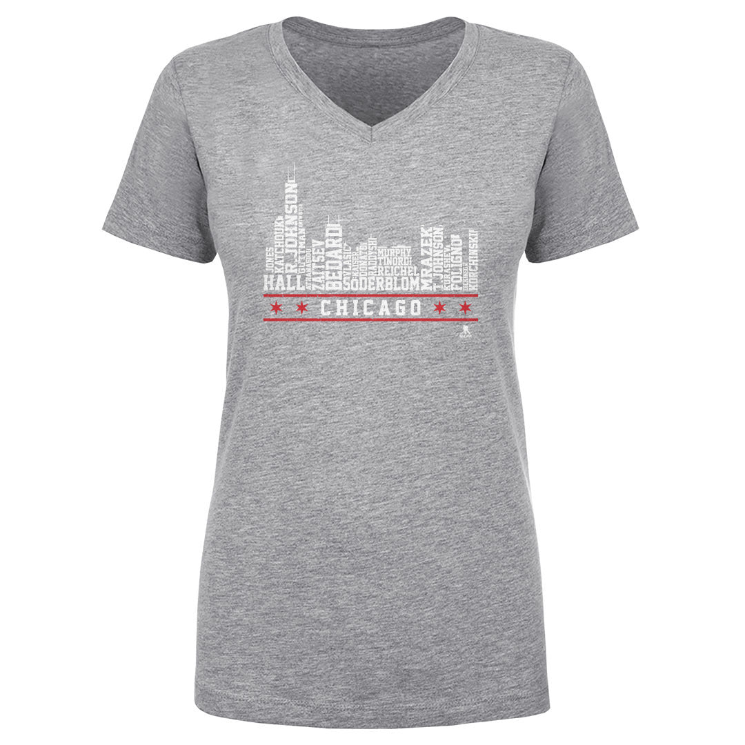 Chicago Hockey Roster Skyline 23 WHT
