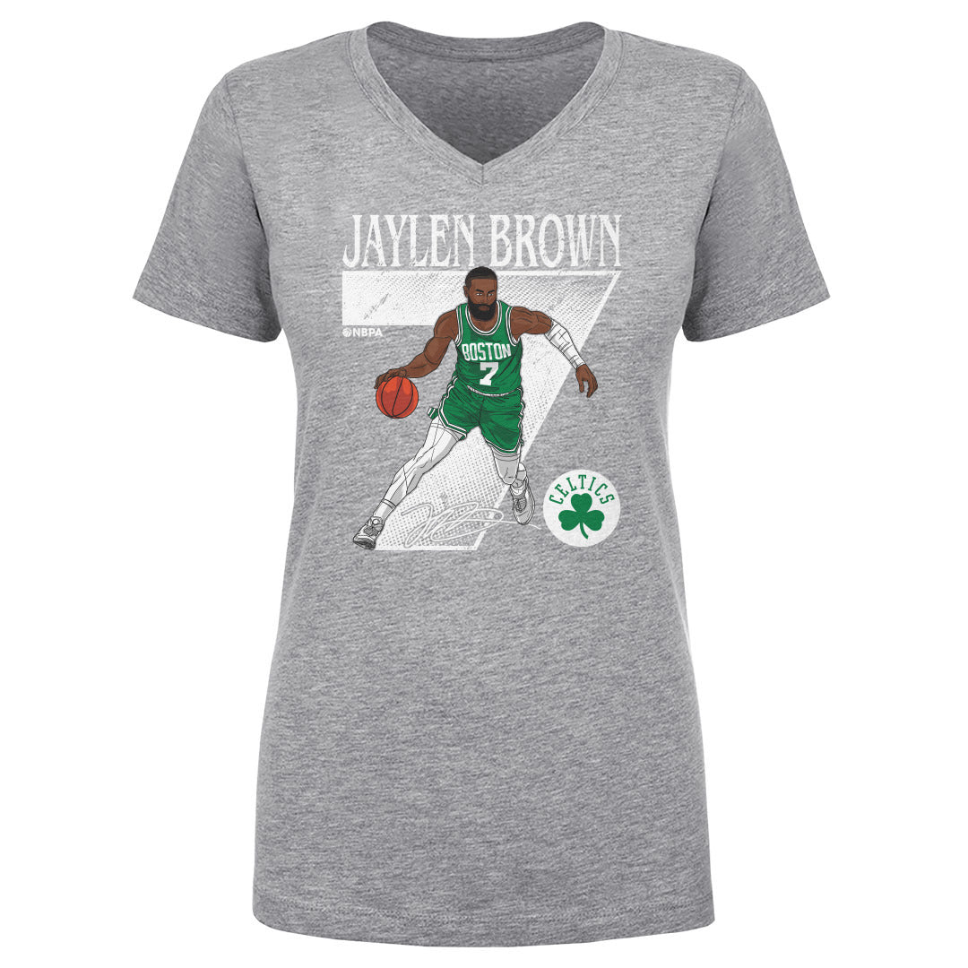 Jaylen Brown Boston Celtics Number WHT