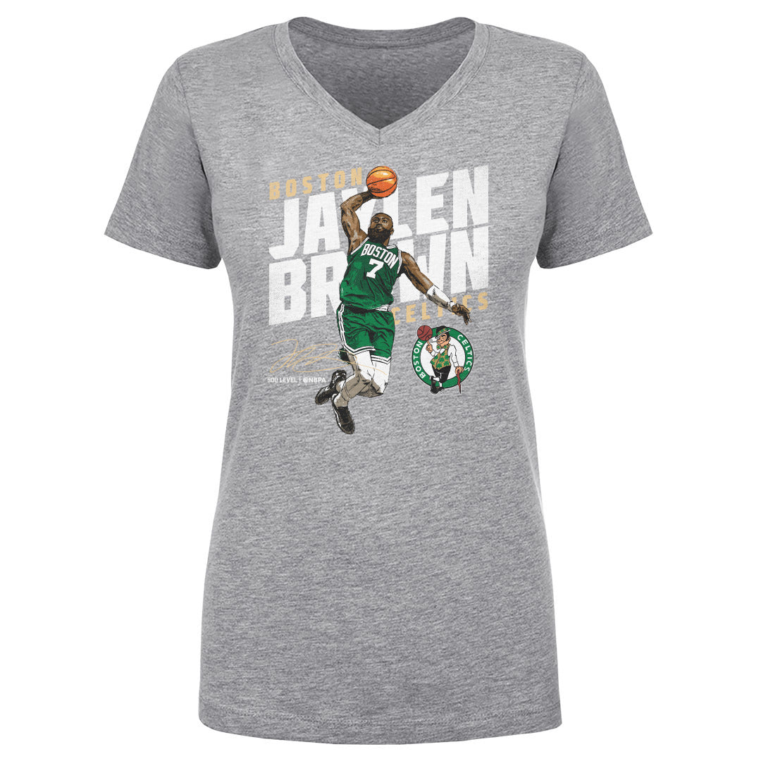 Jaylen Brown Boston Celtics Slant WHT