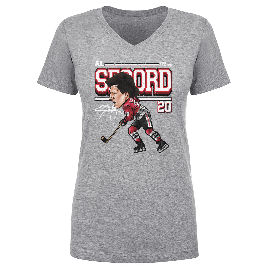Al Secord Chicago Cartoon WHT