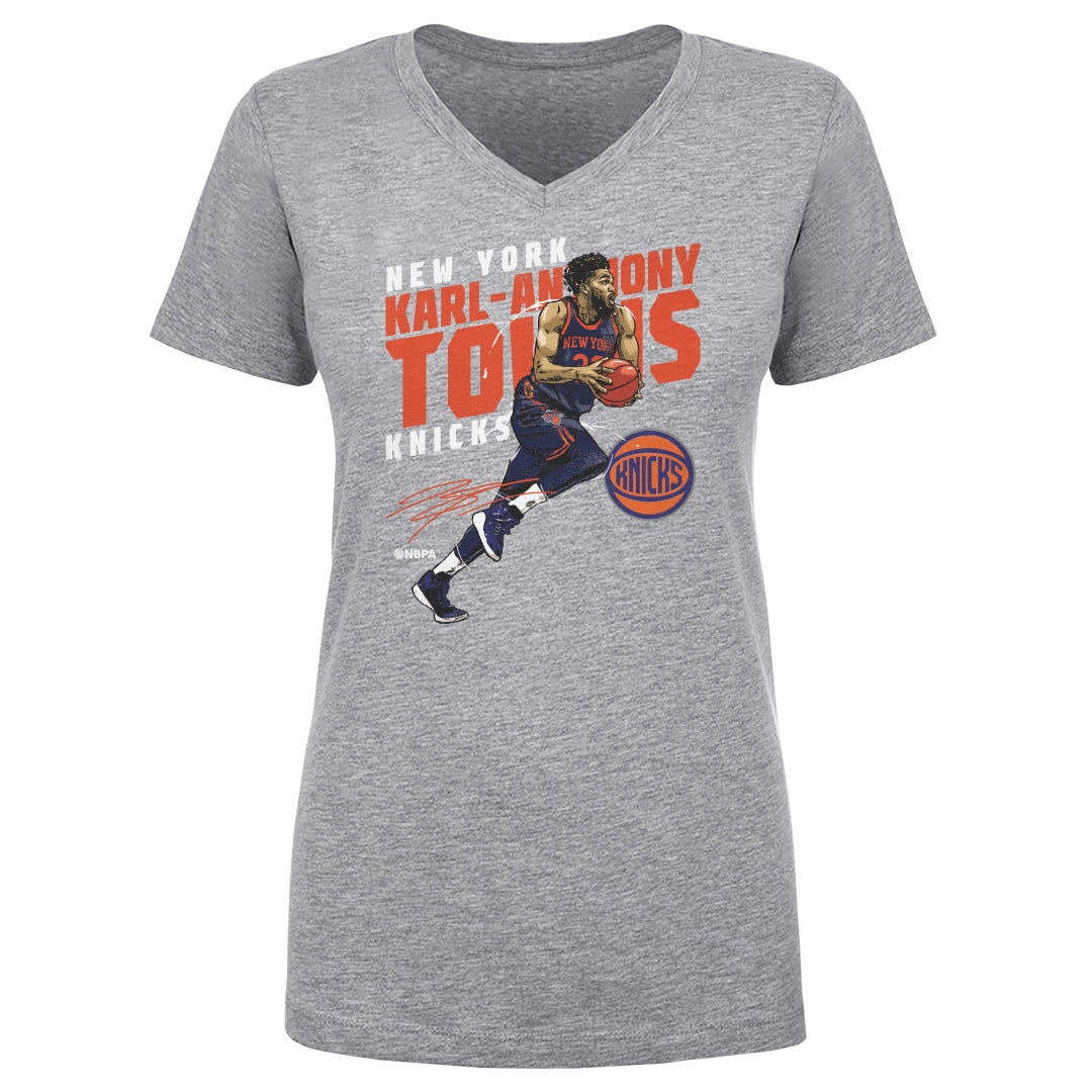 Karl-Anthony Towns New York Knicks Slant WHT