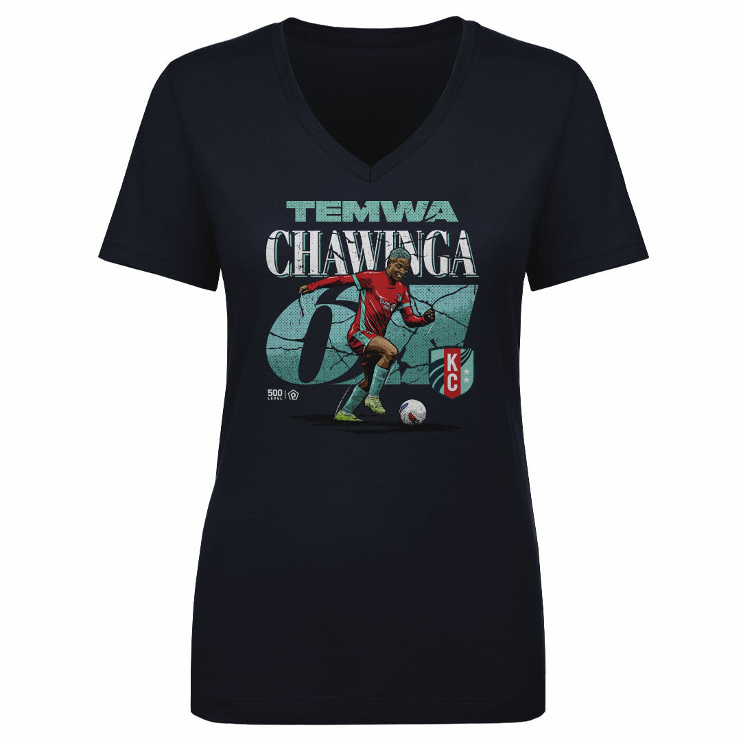 Temwa Chawinga Kansas City Current Cracked Number WHT
