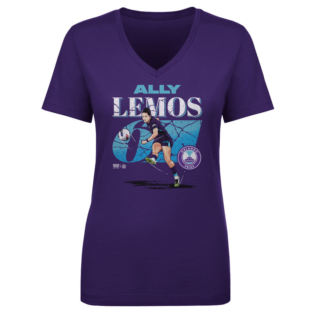 Ally Lemos Orlando Pride Cracked Number WHT