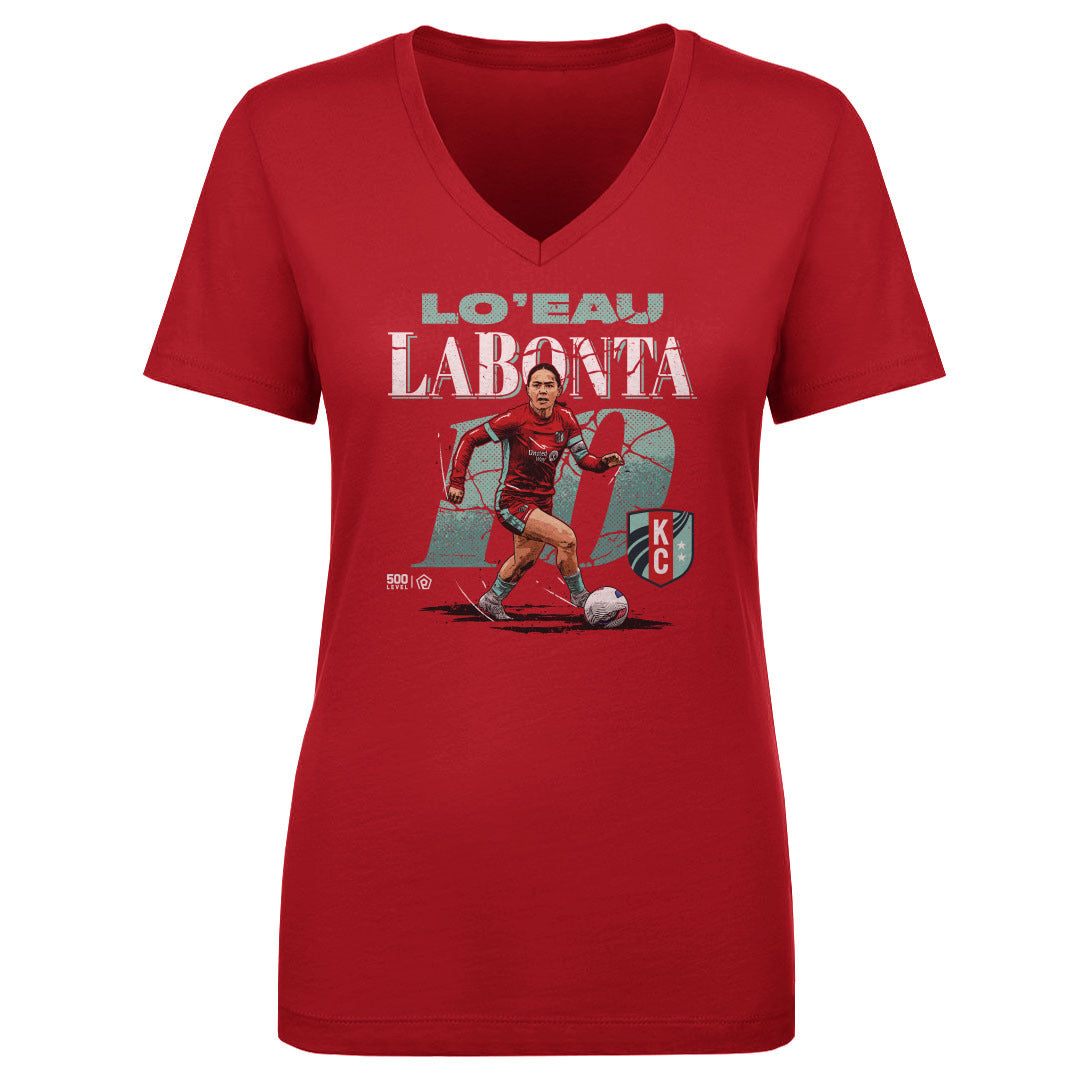 Lo'eau LaBonta Kansas City Current Cracked Number WHT