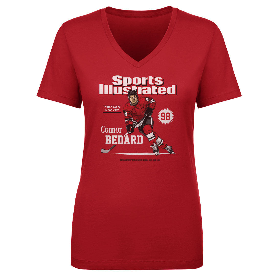 Connor Bedard Sports Illustrated & Chicago Card WHT