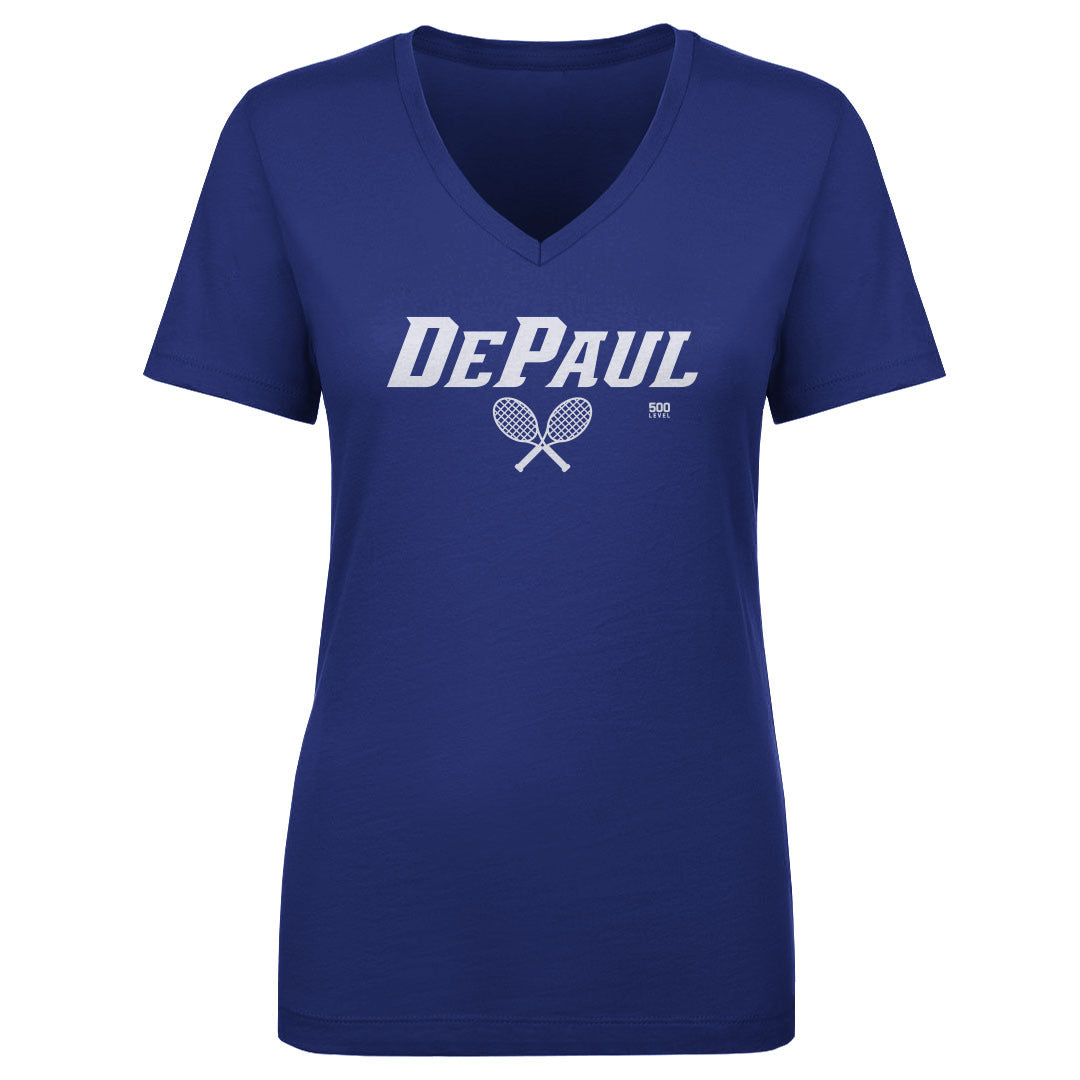DePaul Blue Demons Tennis Minimalist WHT