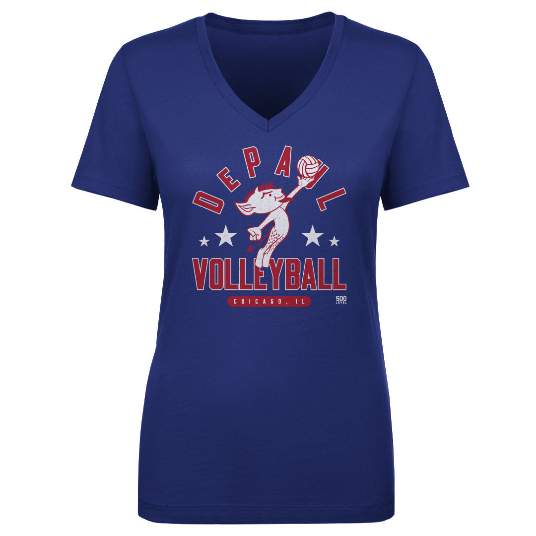 DePaul Blue Demons Vintage Volleyball WHT