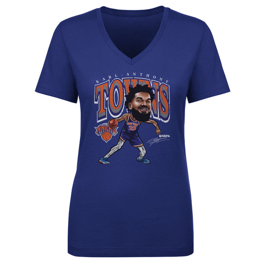 Karl-Anthony Towns New York Knicks Cartoon WHT