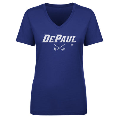 DePaul Blue Demons Golf Minimalist WHT