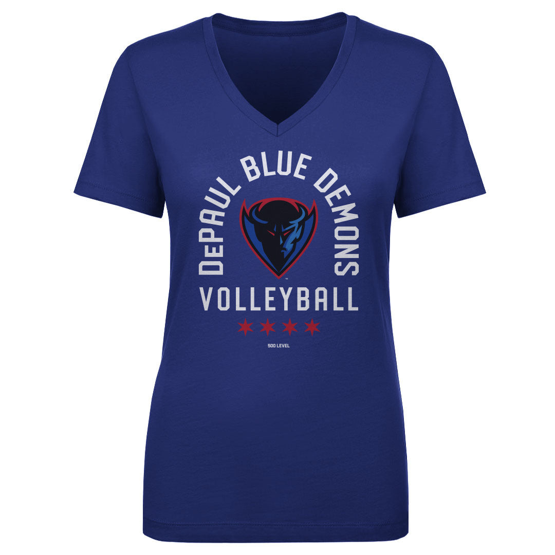 DePaul Blue Demons Volleyball Arc WHT