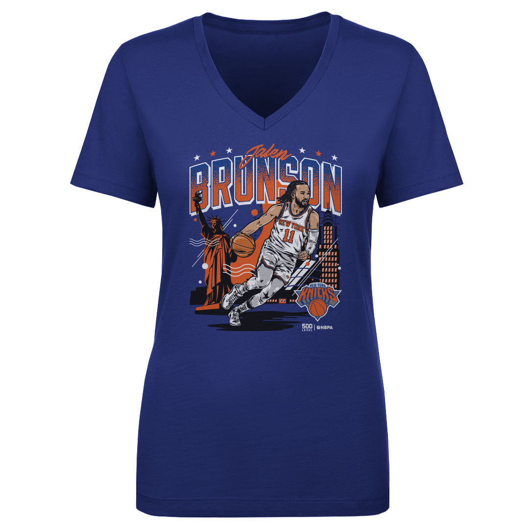 Jalen Brunson New York Knicks Skyline WHT