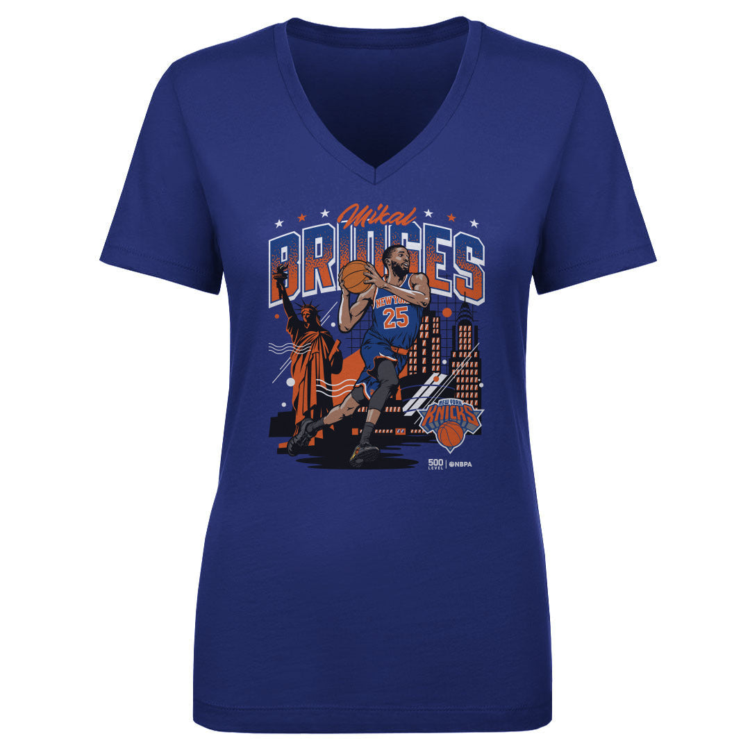 Mikal Bridges New York Knicks Skyline WHT