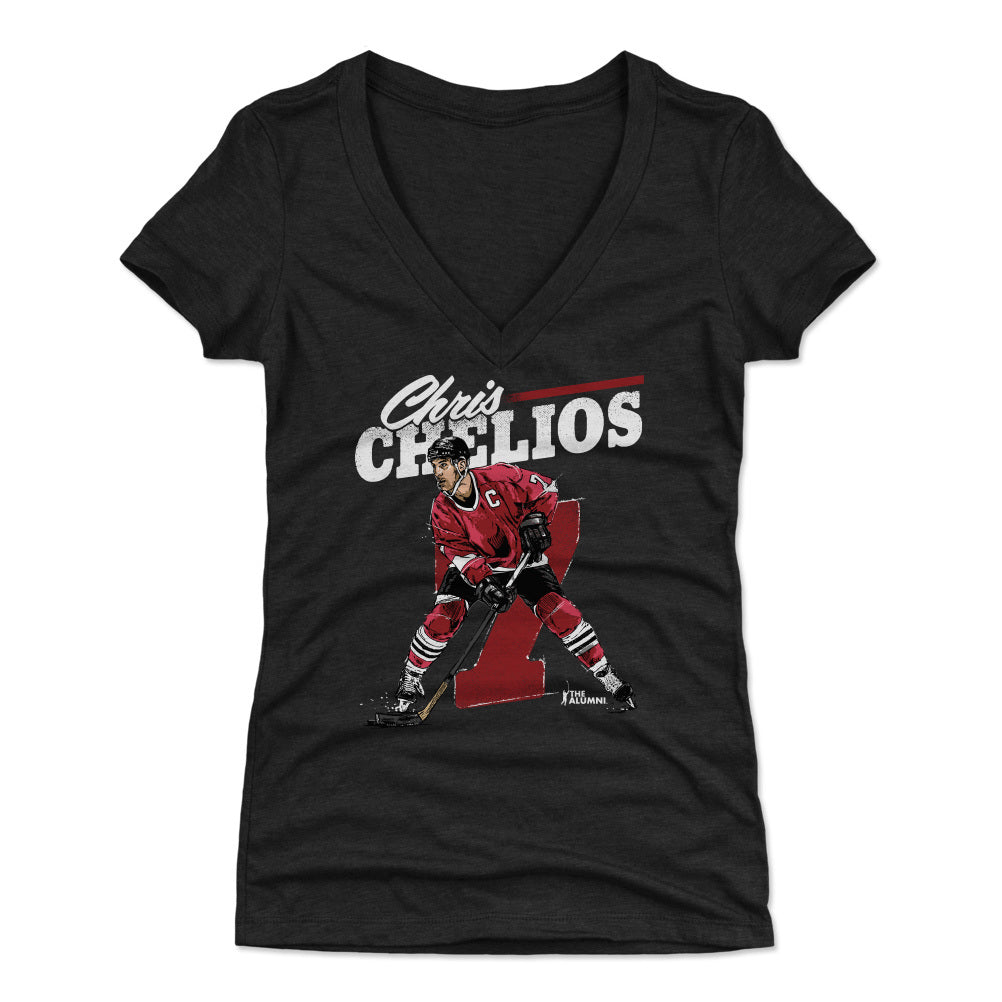 Chris Chelios Chicago Retro WHT