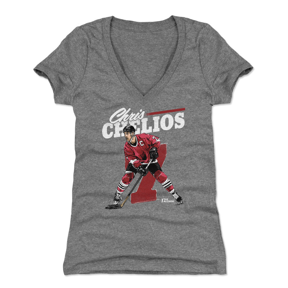 Chris Chelios Chicago Retro WHT