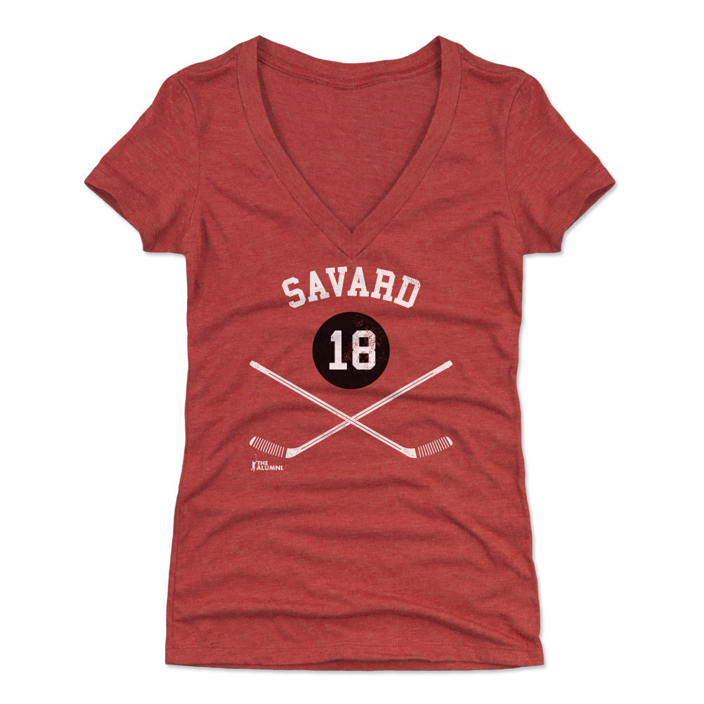 Denis Savard Chicago 18 Sticks WHT