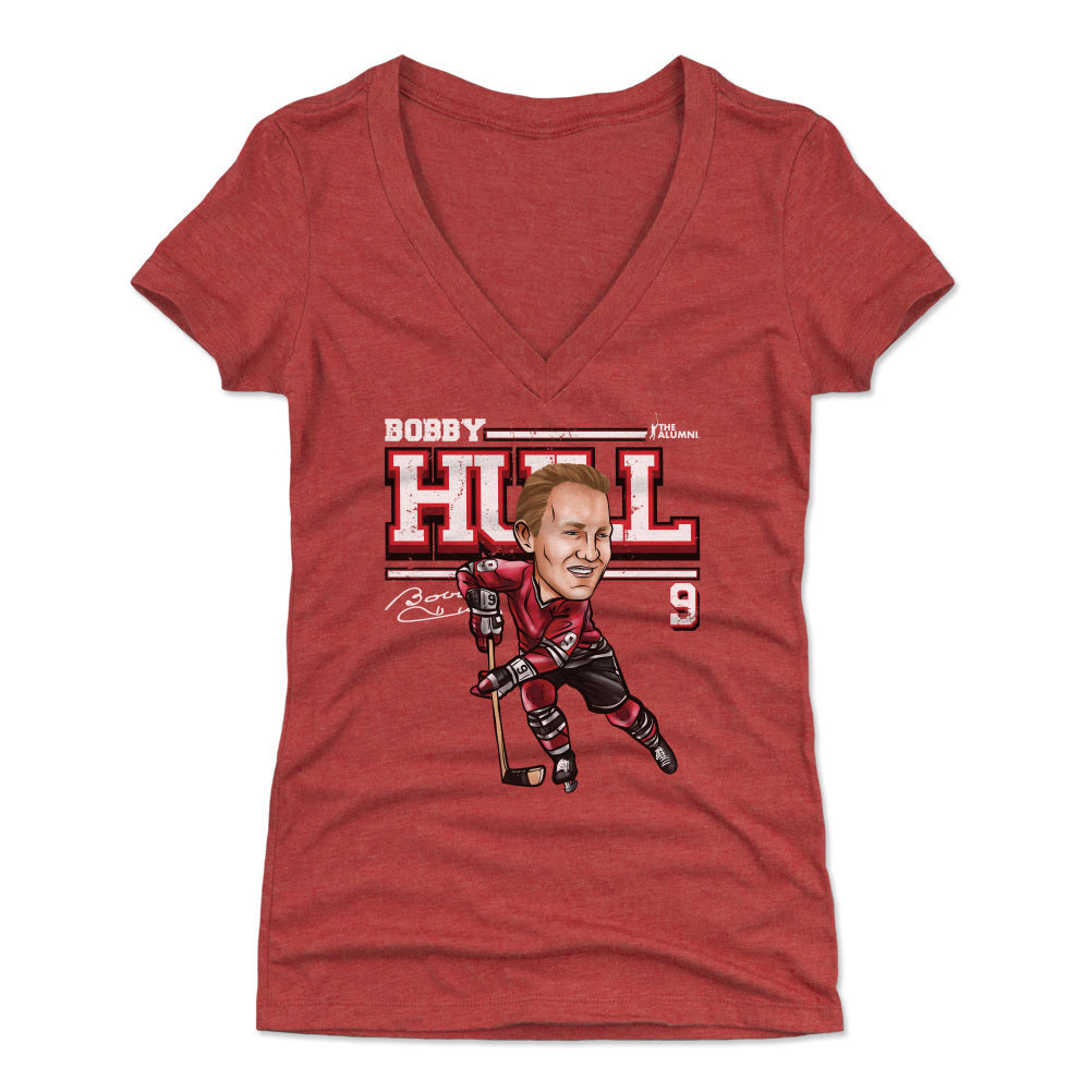 Bobby Hull Chicago Cartoon WHT