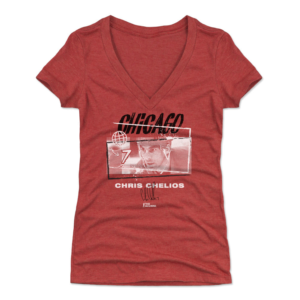 Chris Chelios Chicago Tones WHT
