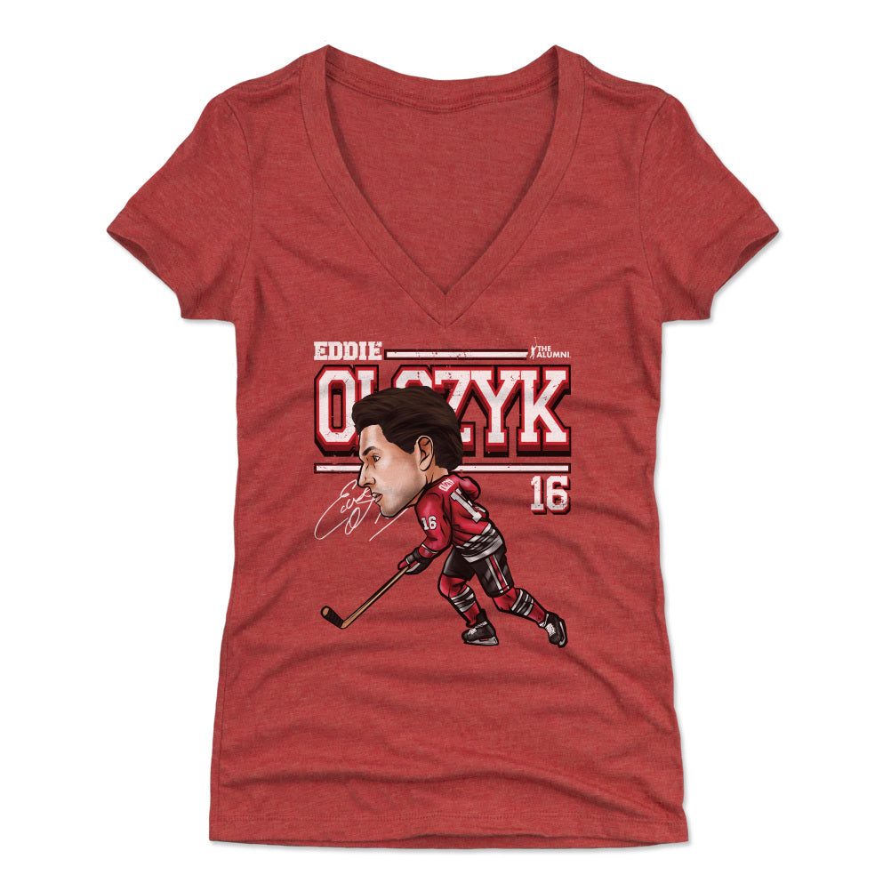 Eddie Olczyk Chicago Cartoon WHT