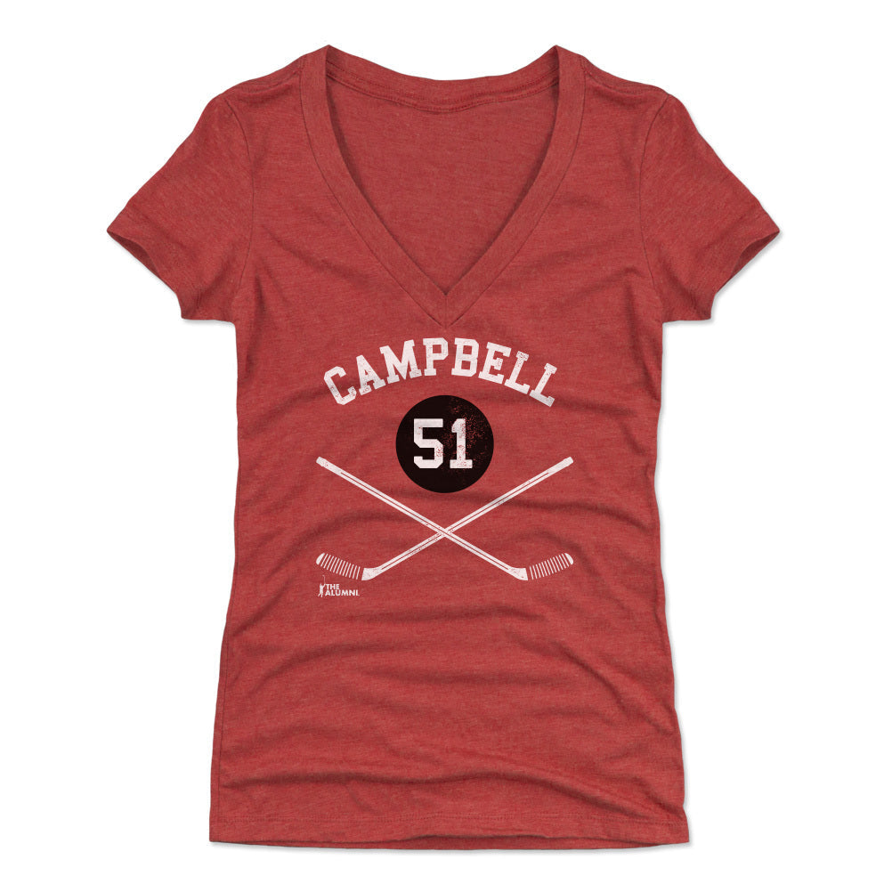 Brian Campbell Chicago 51 Sticks WHT