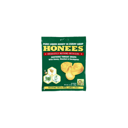 HONEES: Honey Menthol Eucalyptus Drops, 20 pc