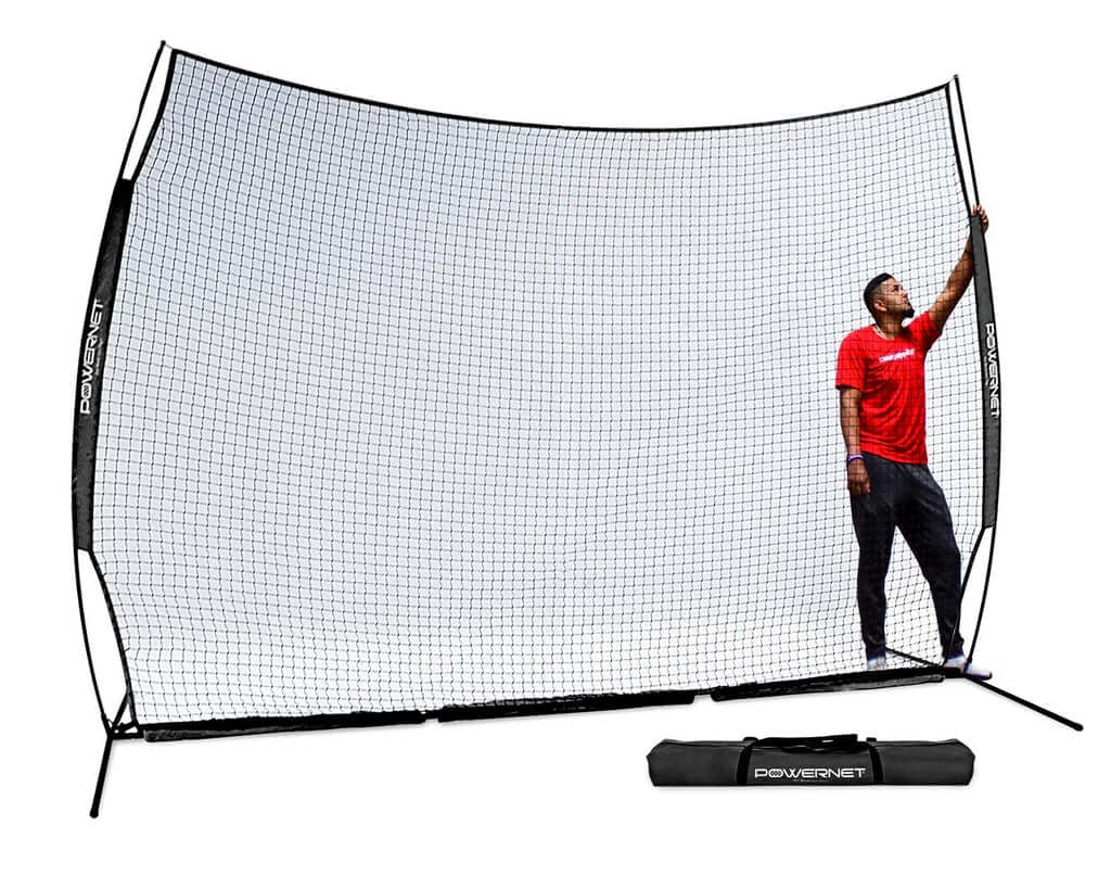PowerNet 12x9 Ft Sports Barrier Net for Player & Property Protection (1021)