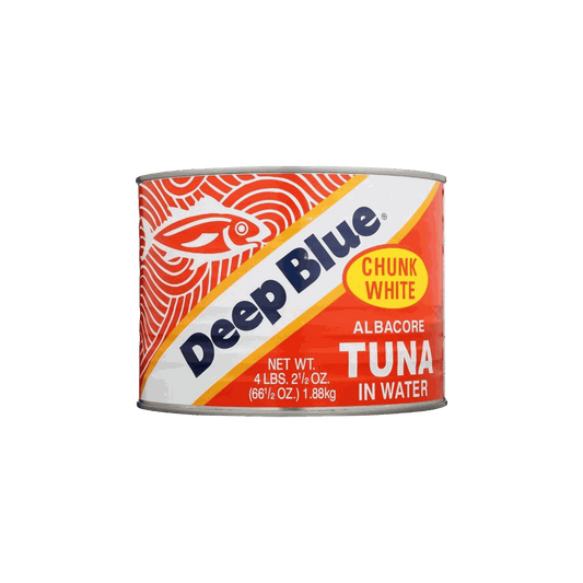 DEEP BLUE: Chunk White Albacore Tuna In Water, 4 lb - Premium Quality