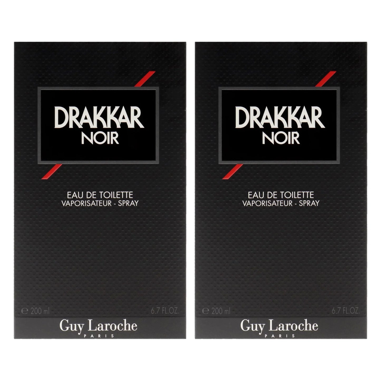 Drakkar Noir by Guy Laroche Eau De Toilette Spray 3.4 oz (2-Pack)