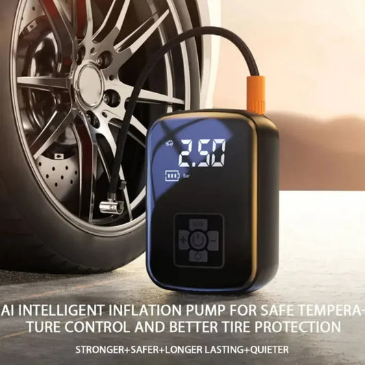 PuffDaddy X1 – Wireless Tire Inflator Air Pump with Auto Stop, 150PSI Power for Cars, Bikes, Balls & Boats | Compact, Fast & Seriously Handy