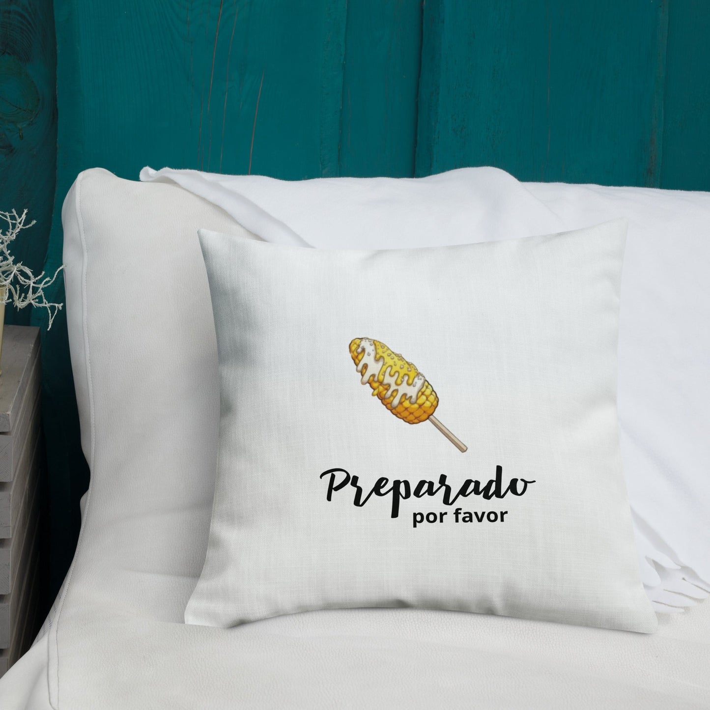 Elote Preparado Premium Pillow