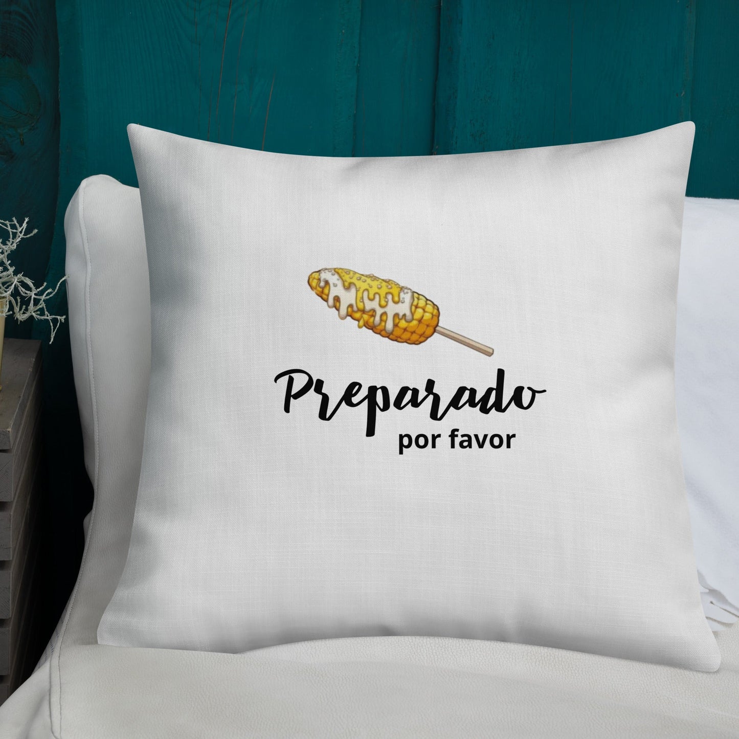 Elote Preparado Premium Pillow