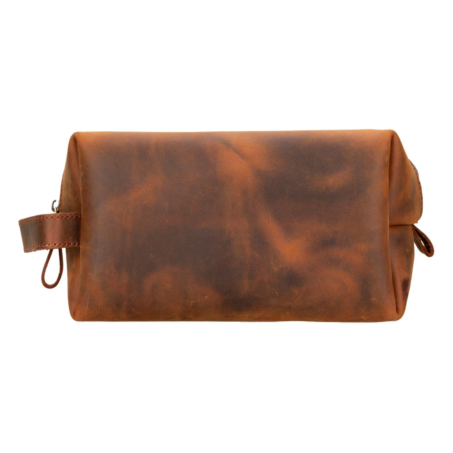 Oswego Men's Leather Dopp Kit & Small Travel Handbag