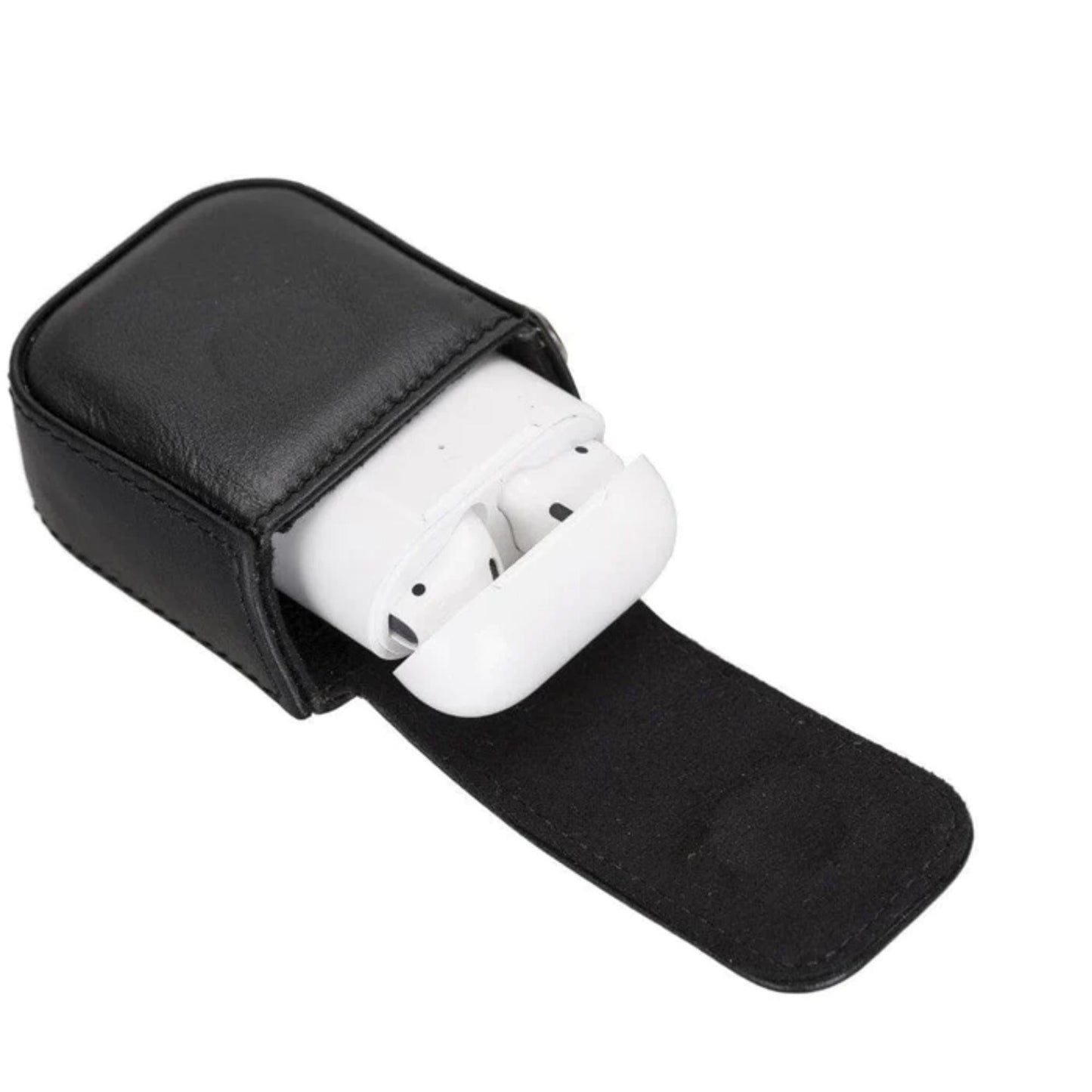 Aurora Luxury Leather AirPods Case with Attached Wrist Strap