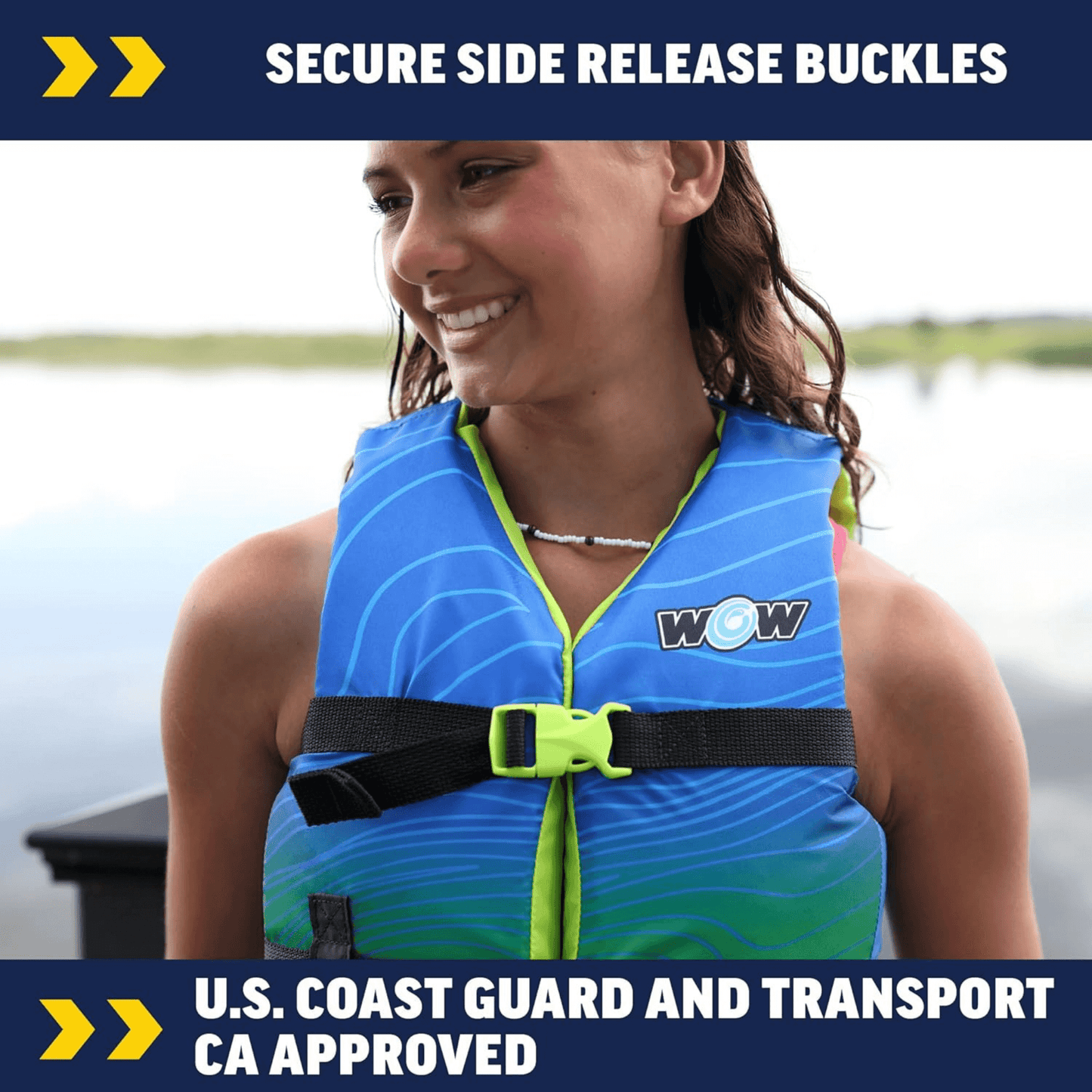 WOW Watersports Vis-Wave Youth Life Vest