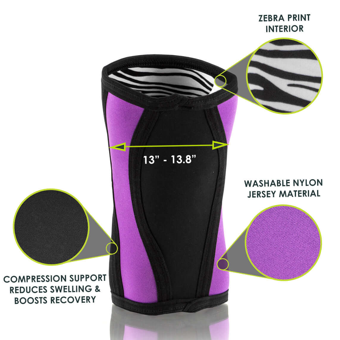 ProsourceFit Knee Sleeve Purple