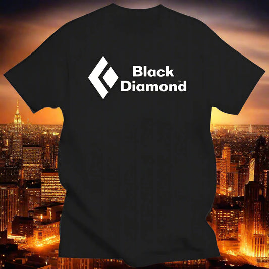 BLACK DIAMOND Skiing Climbing Graphic T-Shirt – Casual Streetwear for the Adventurous Man