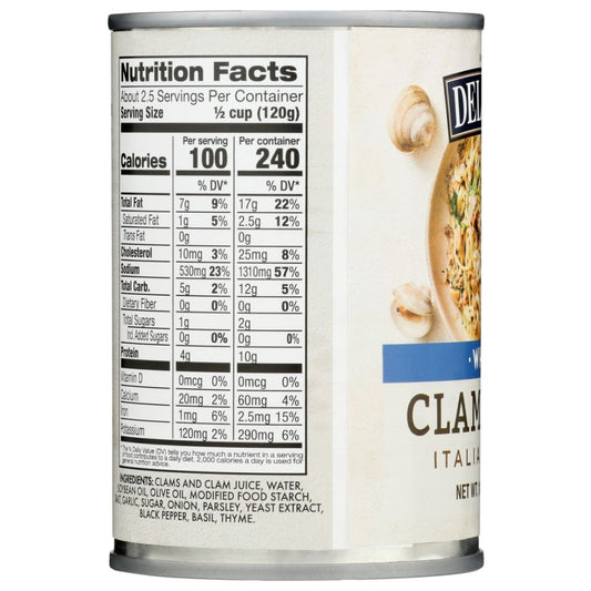 DELALLO: White Clam Sauce, 10.5 oz