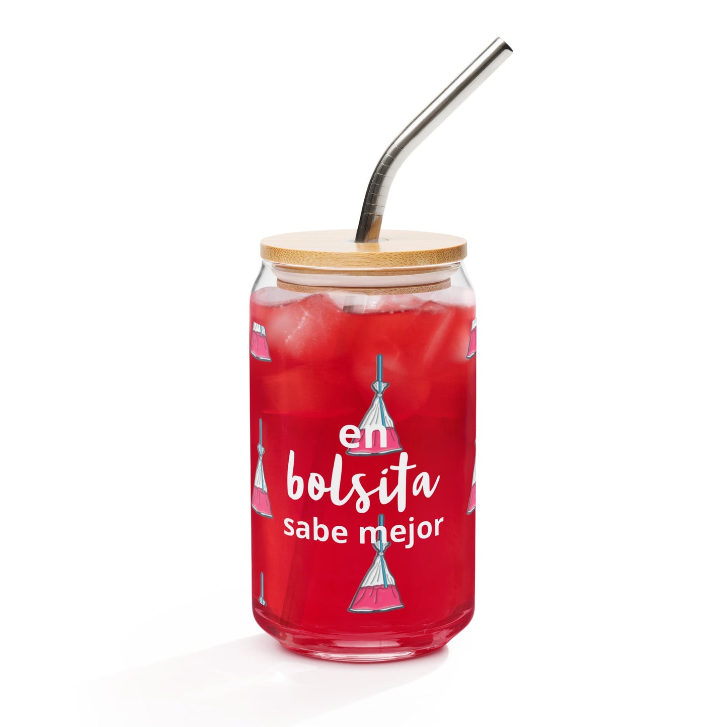 Bolsita Can-shaped glass