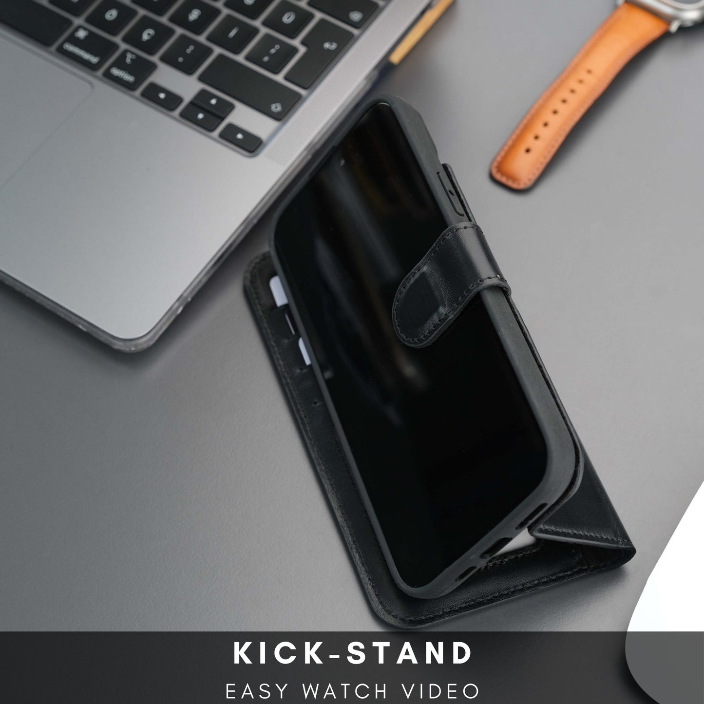 Casper iPhone 16 Wallet Case Leather MagSafe