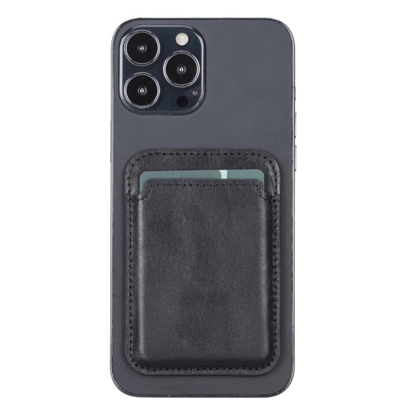 Cortland Full-Grain Leather Card Holder Wallet with Magnet