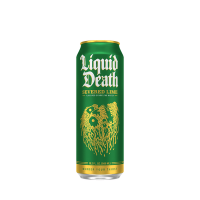 Liquid Death Sparkling Water Severed Lime