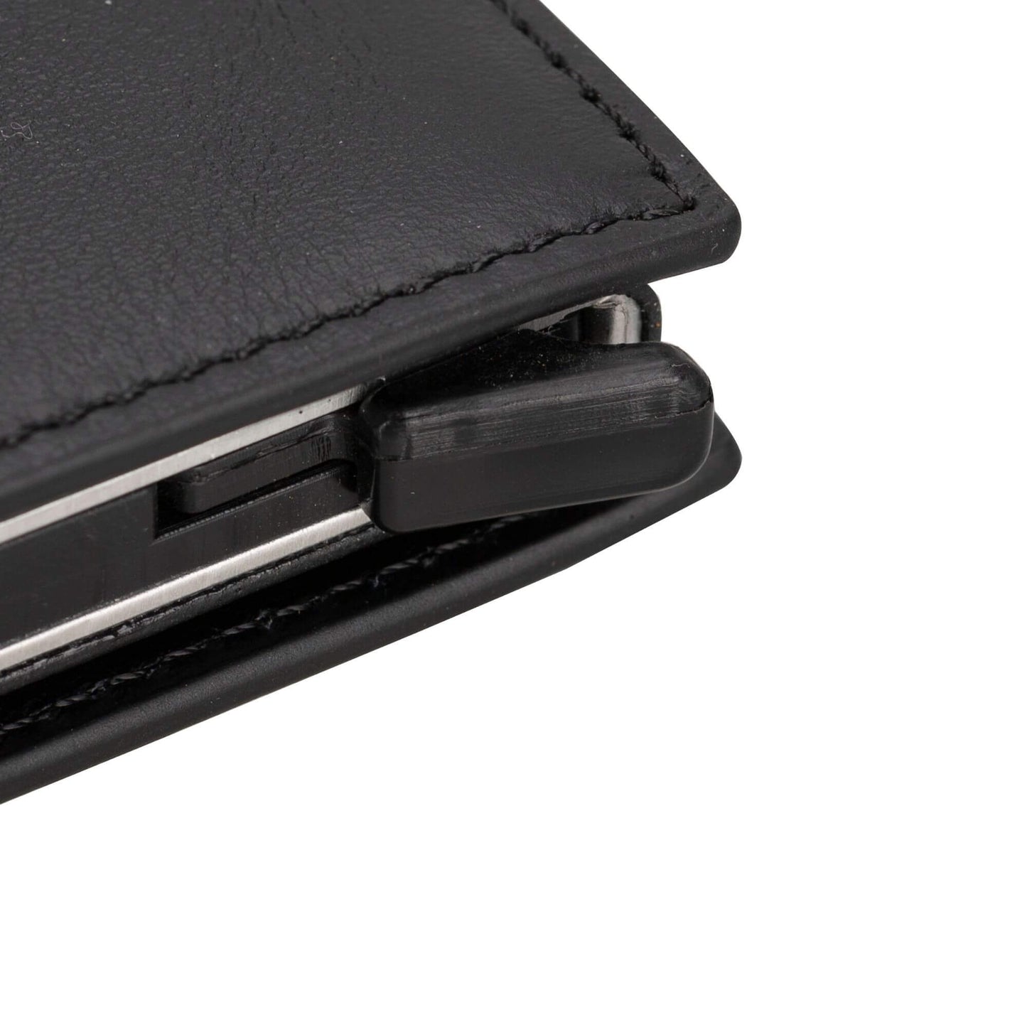 Douglas Genuine Leather Pop-Up Wallet with AirTag Slot - RFID Blocking Cardholder